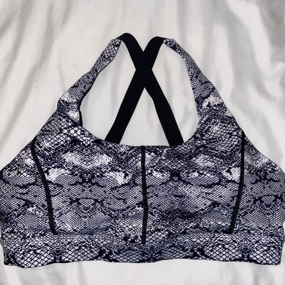 Zyia snakeskin print bra